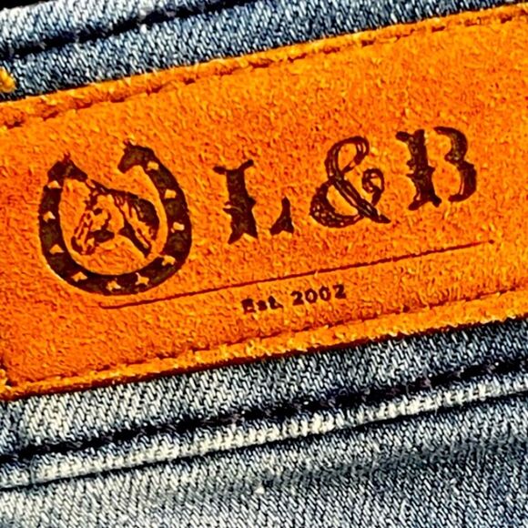 L&B Leopard patch work cropped jeans Size 22 - Picture 5 of 7